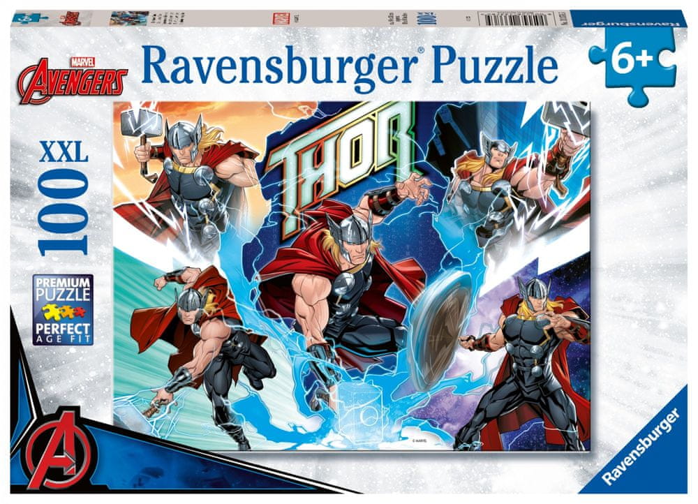 Ravensburger Puzzle 133765 Marvel hero: Thor 100 dielikov
